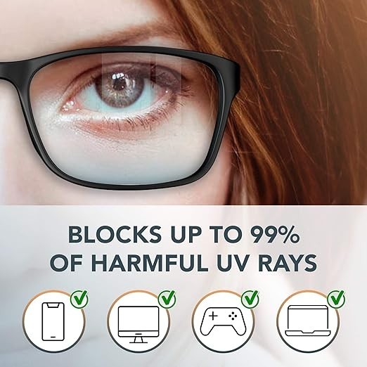 Stylish Blue Light Blocking Glasses for Women & Men – Helps Reduce Glare & Digit