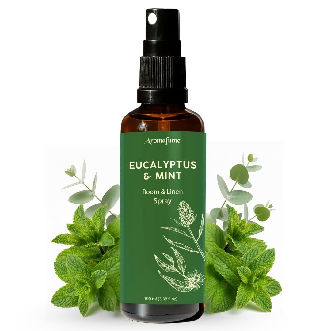Eucalyptus & Mint Aromatherapy Room Spray – 100ml Linen & Pillow Mist, Essential