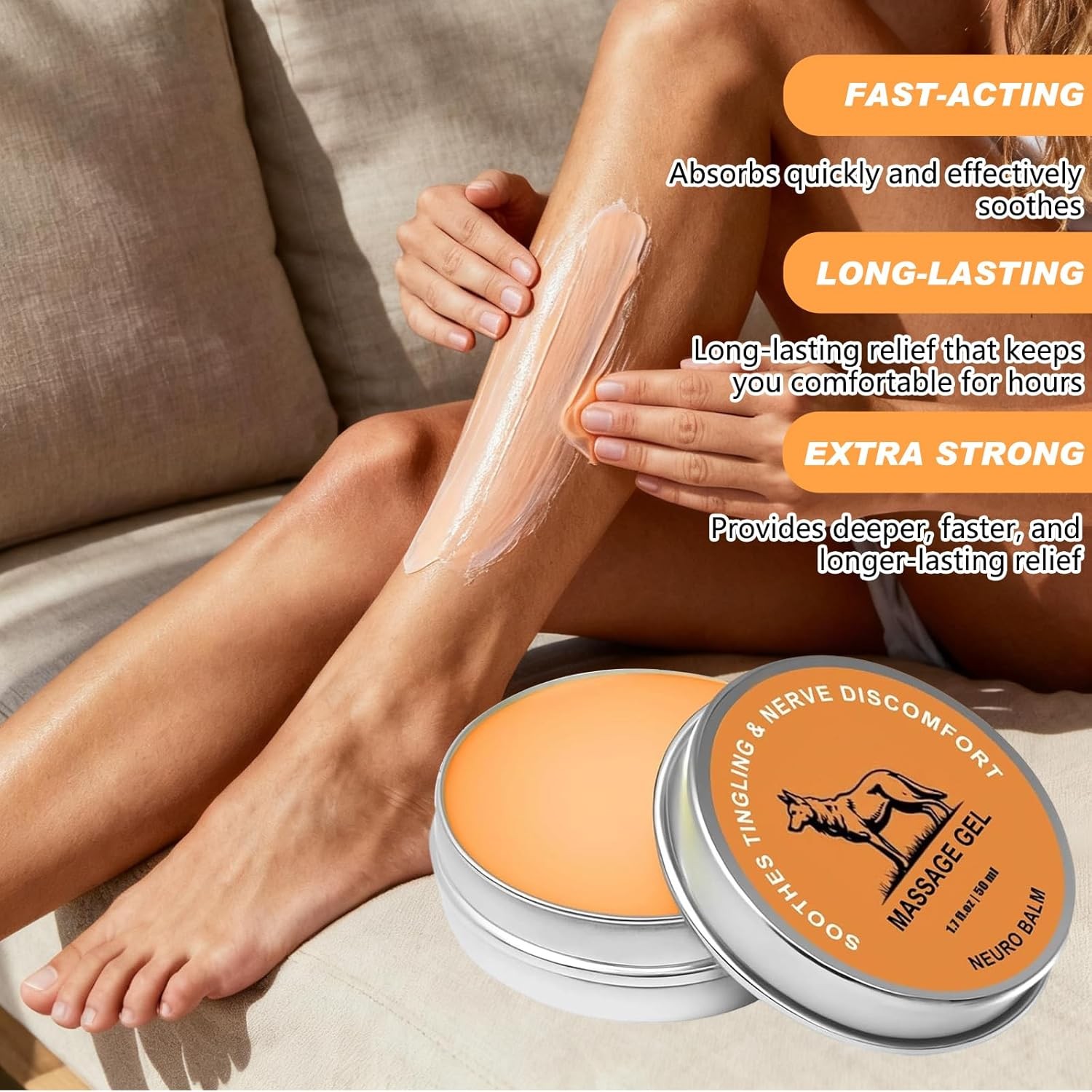 2PCS Neuro Balm, Joint Care Soothing Cream,Herbal Cooling Soothing Cream – 20%