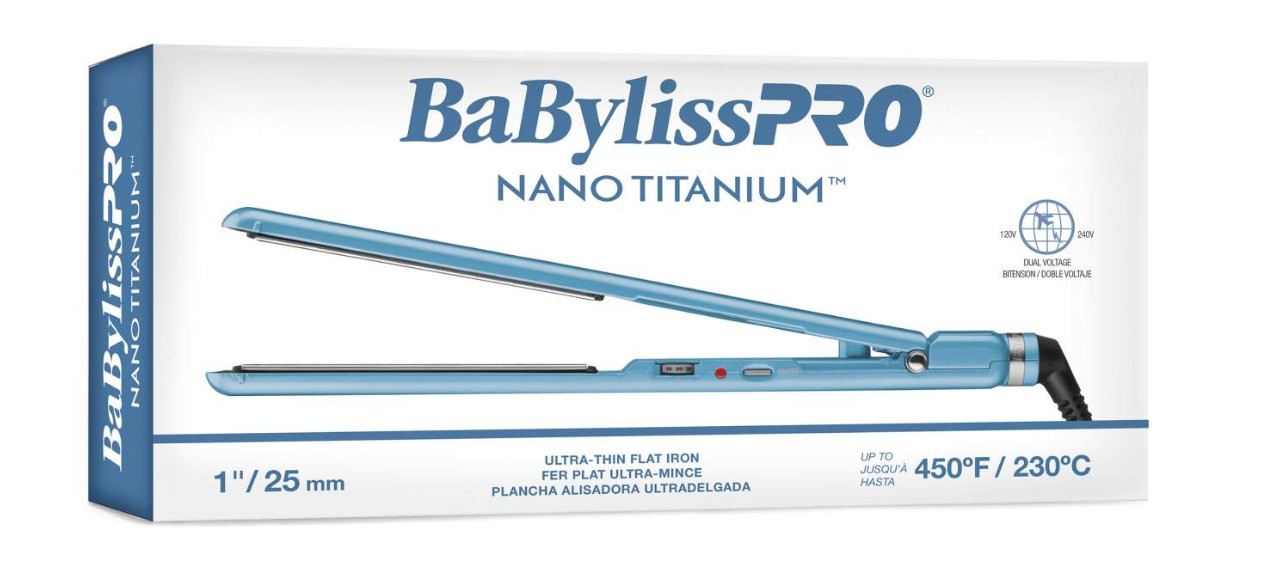 BaBylissPRO Nano Titanium 1″ Ultra-Thin Flat Iron | BNT4072TUC
