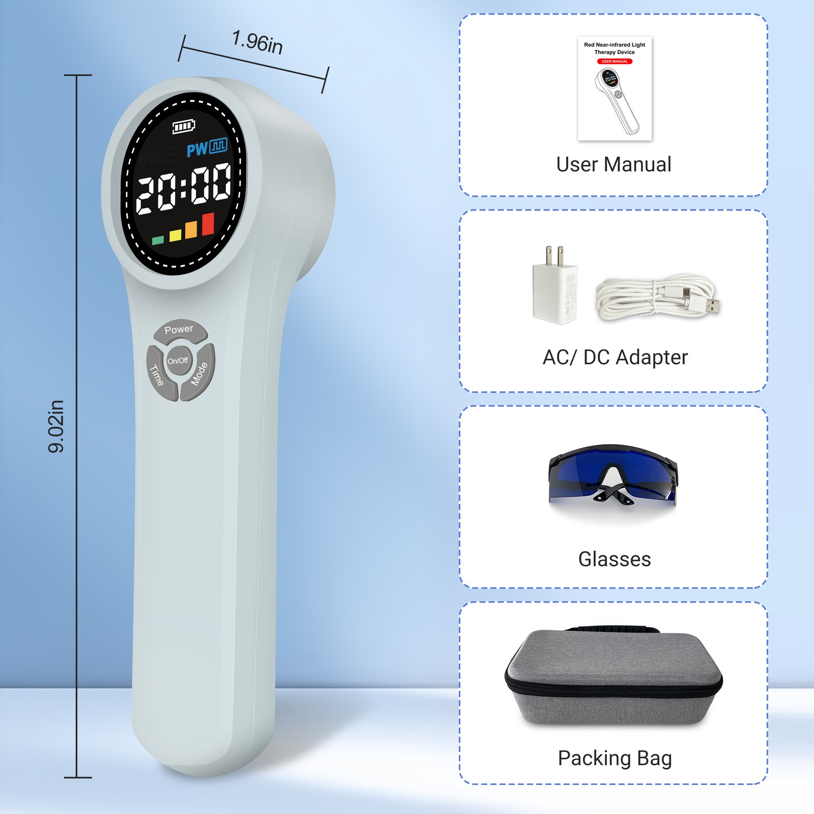 Portable Cold Laser Therapy LLLT Device for Wound Healing Swelling Reduction