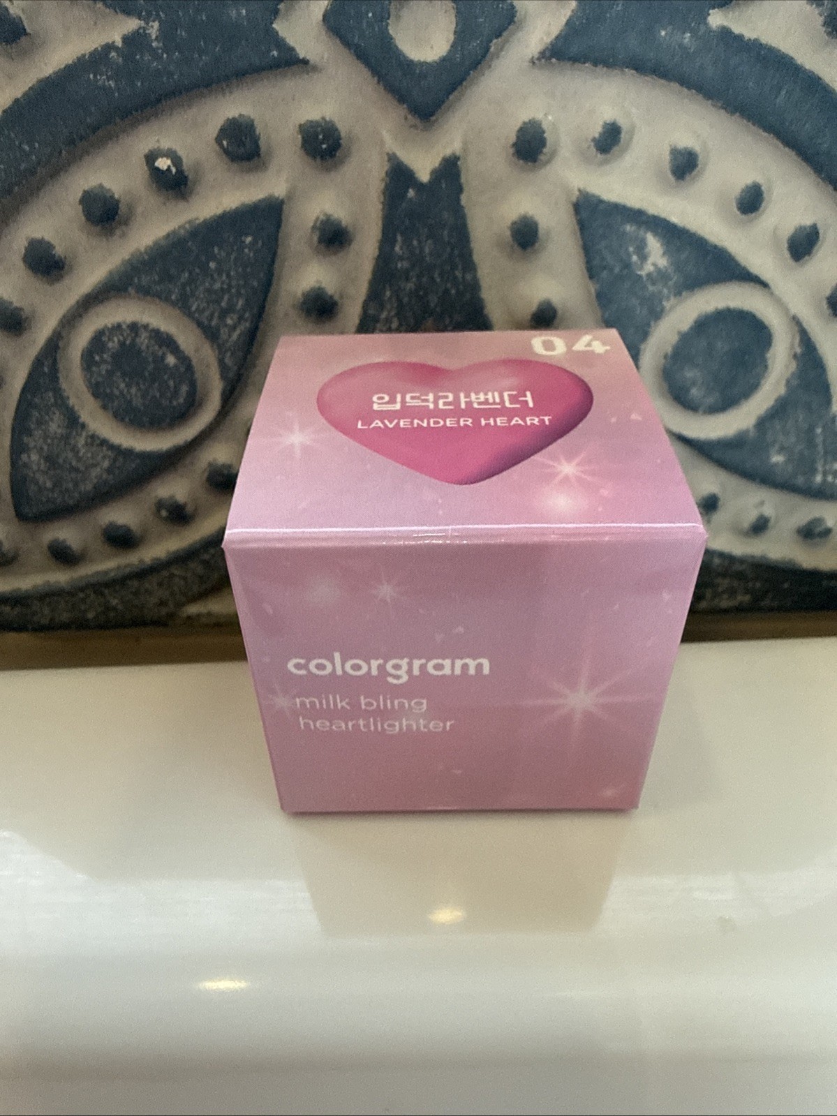 $15 MSRP Colorgram Milk Bling Heartlighter – Shade 04 Lavender Heart