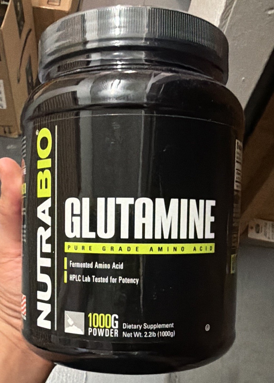 NutraBio L-Glutamine Powder, Unflavored, Gluten Free Non-GMO, 2.2 lb