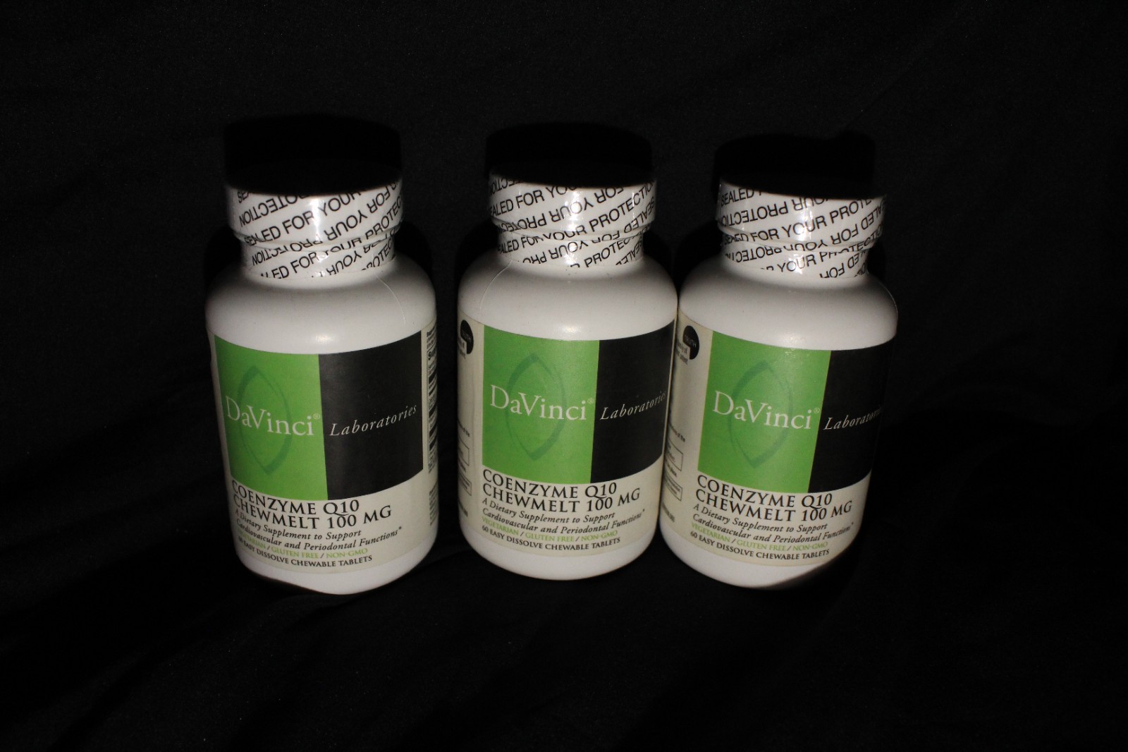 DaVinci Laboratories Coenzyme Q10 100 mg Chewable Tablets Gluten-Free Non-GMO