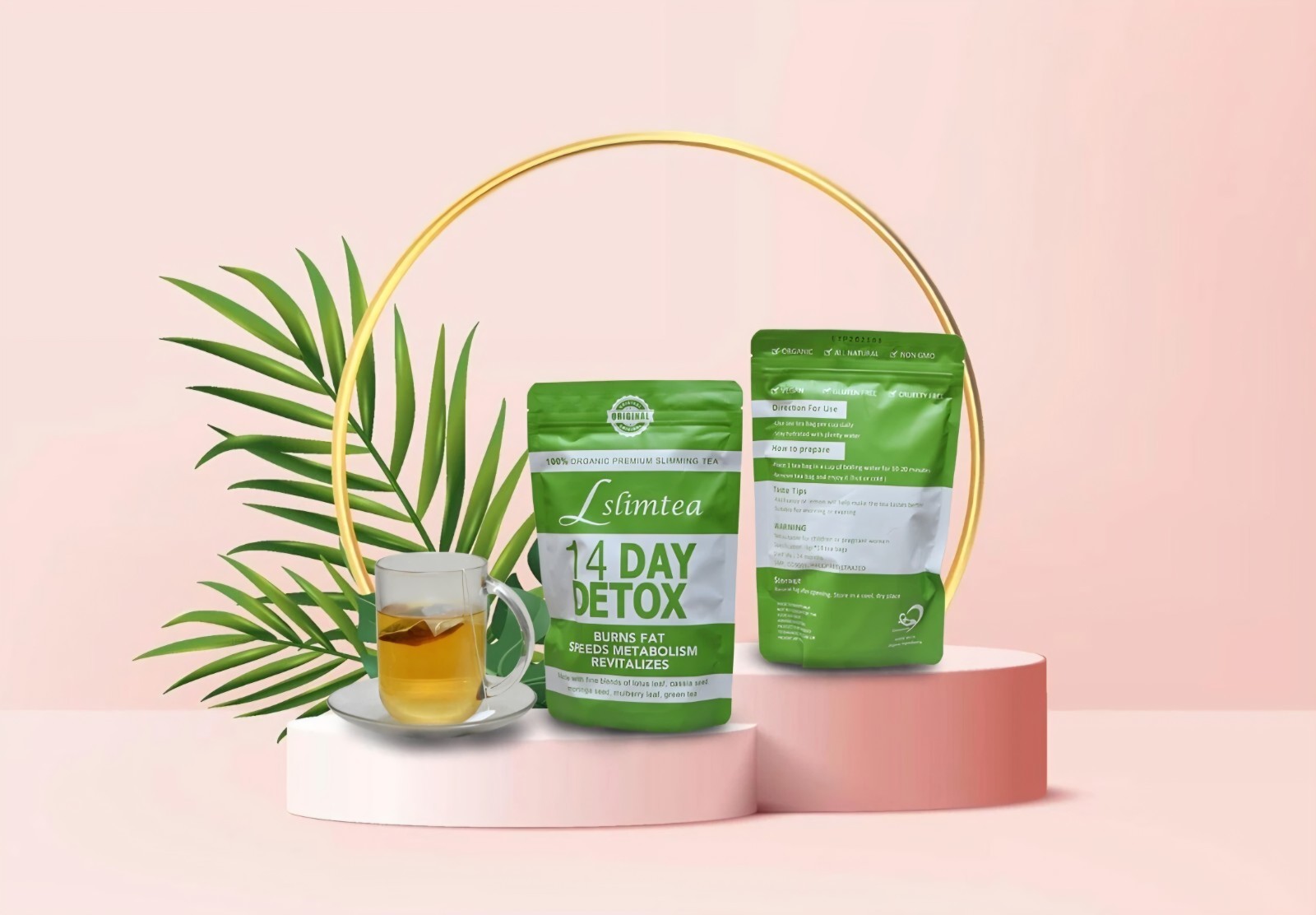14 Days Detox Tea Weight Loss Slimming Burn Calories Body Slim Diet Fat Burner