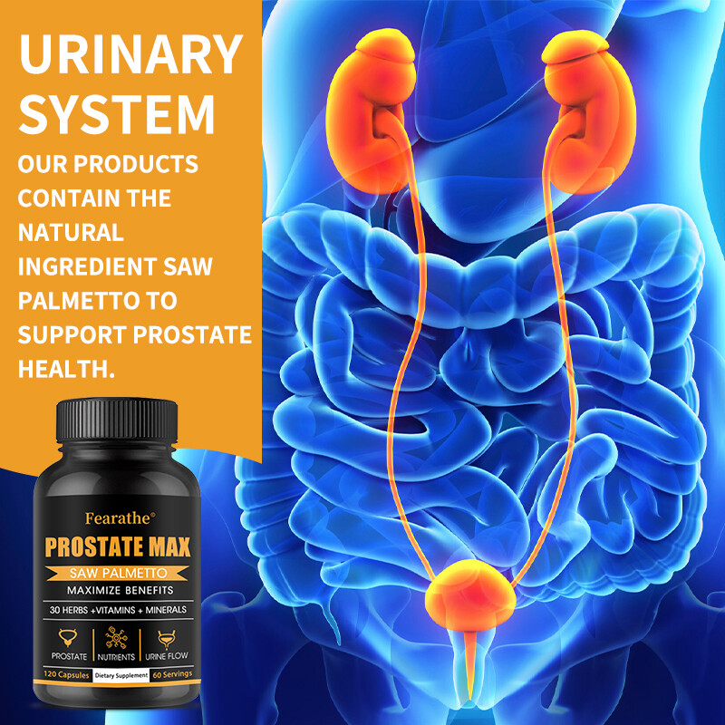 Prostate Support – Saw Palmetto – Reduce Frequent Urination, Stamina supplement