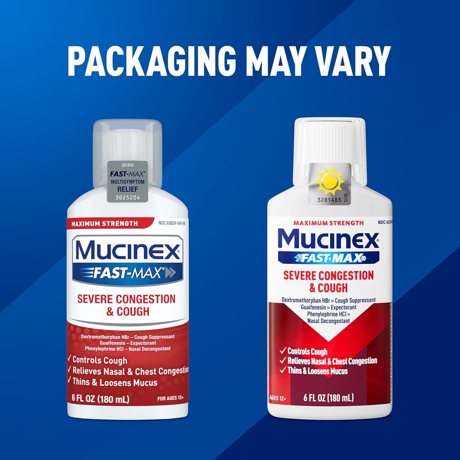 Fast-Max Severe Congestion & Cough Medicine, Maximum Strength Symptom Relief,…
