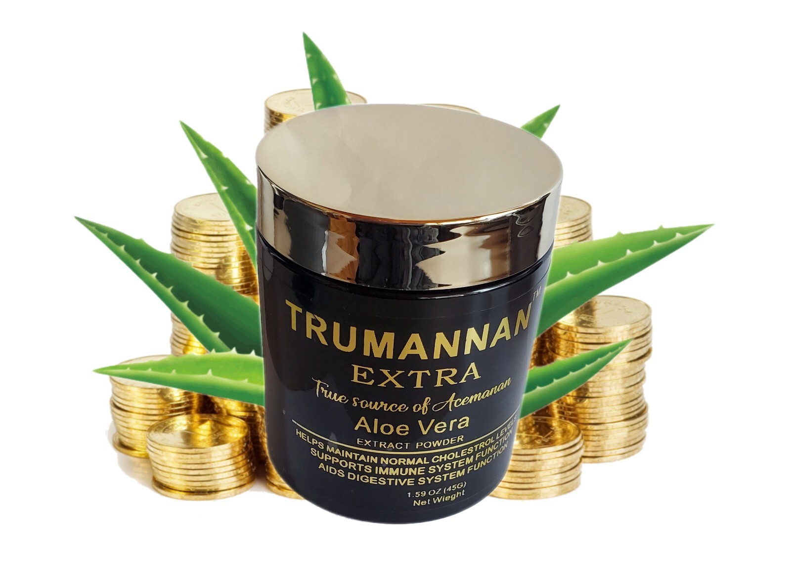 Trumannan Extra 40 % Acemannan Aloe Vera Inner Gel Extract Powder