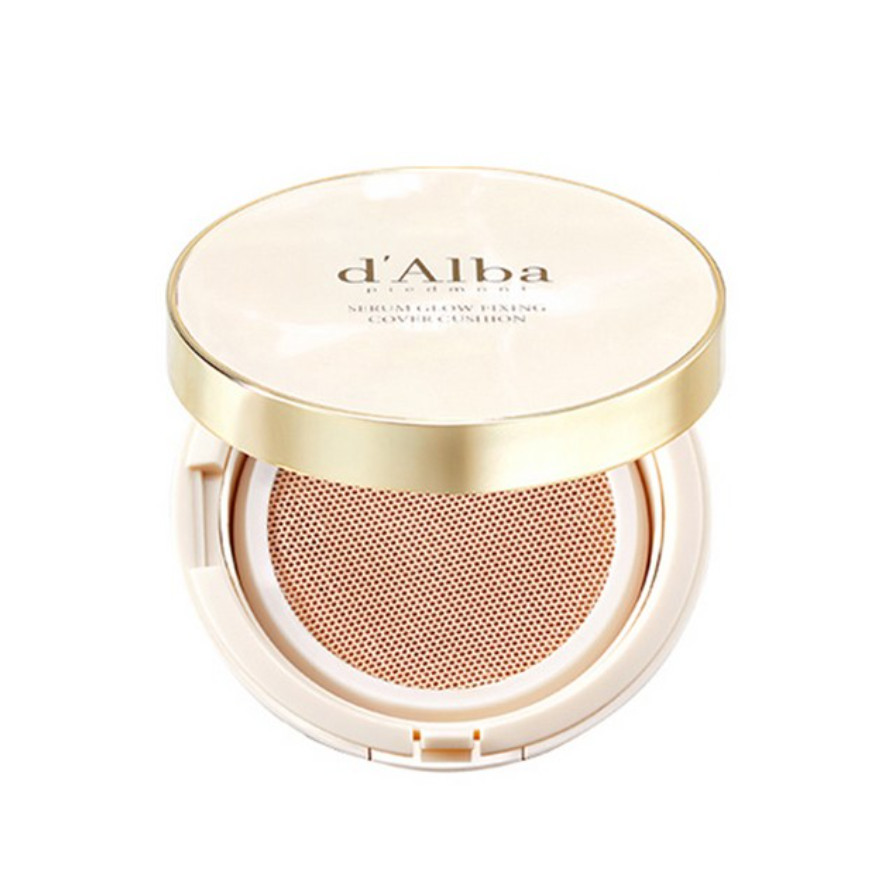 Dalba Serum Glow Fixing Cover Cushion Foundation No 23 Yellow Beige 17g