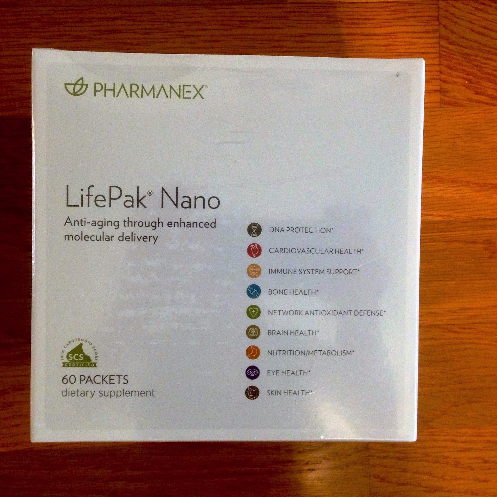 Nu Skin Pharmanex Lifepak Nano, 60 packets, Exp 09/2025 new in Box
