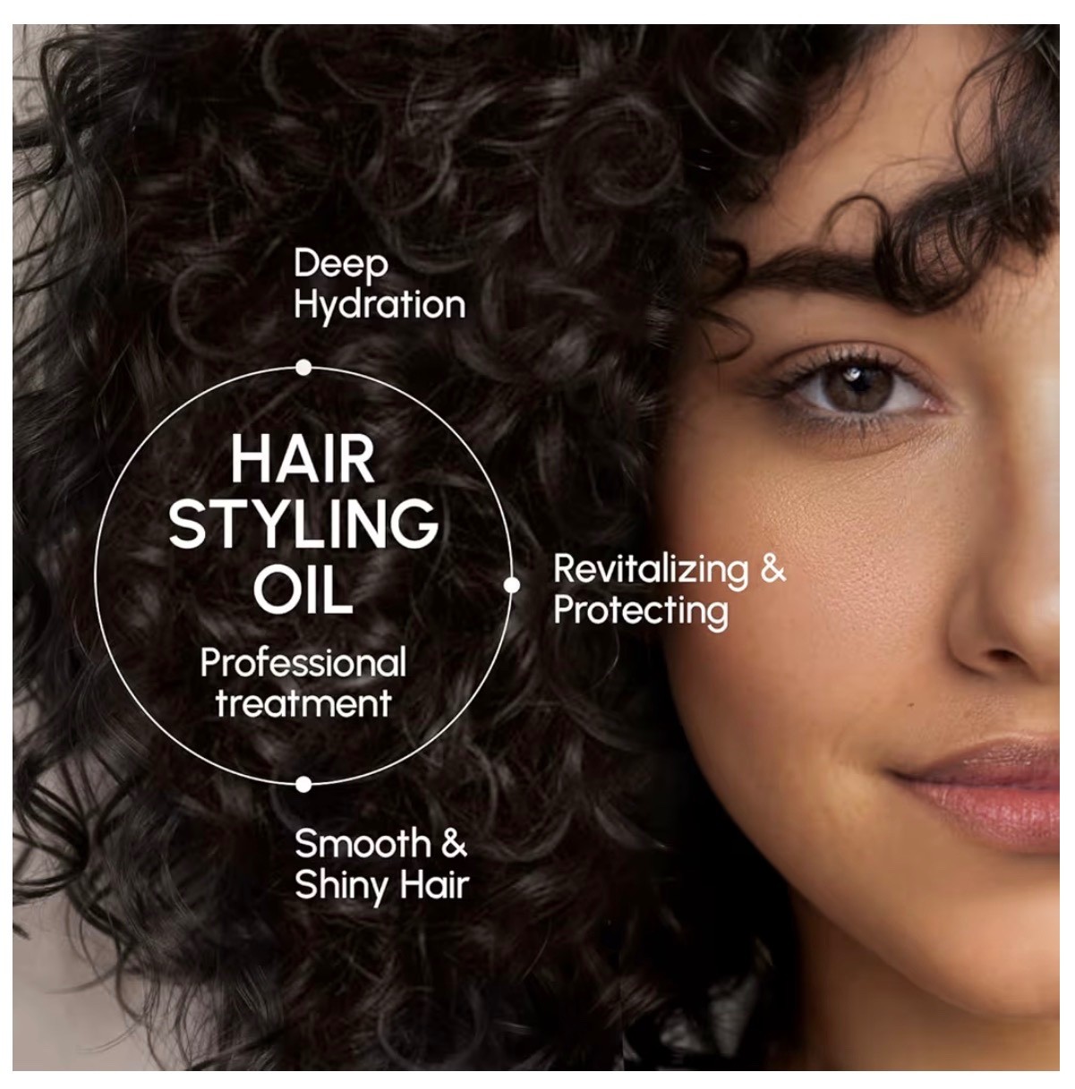 MAREE Hair Oil for Frizzy Hair Repair Serum for Dry and Curly Hair with Vitamins
