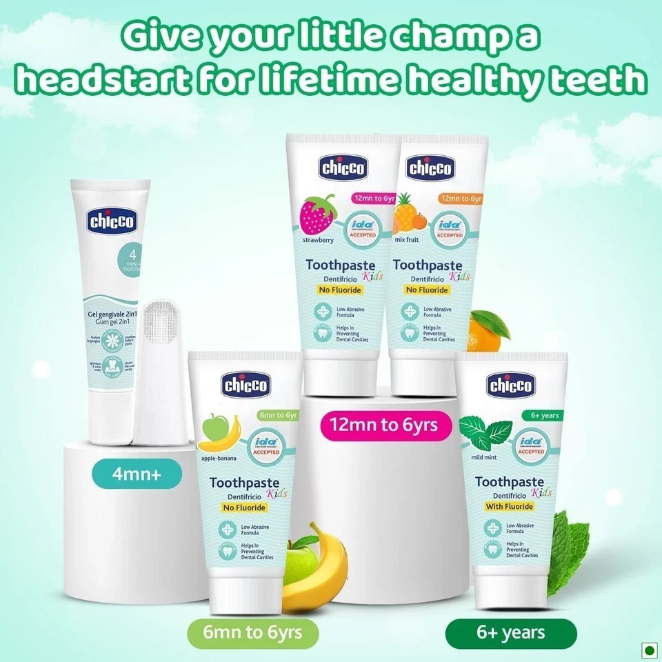 Chicco Toothpaste for Kids Mild Mint Flavour 70g