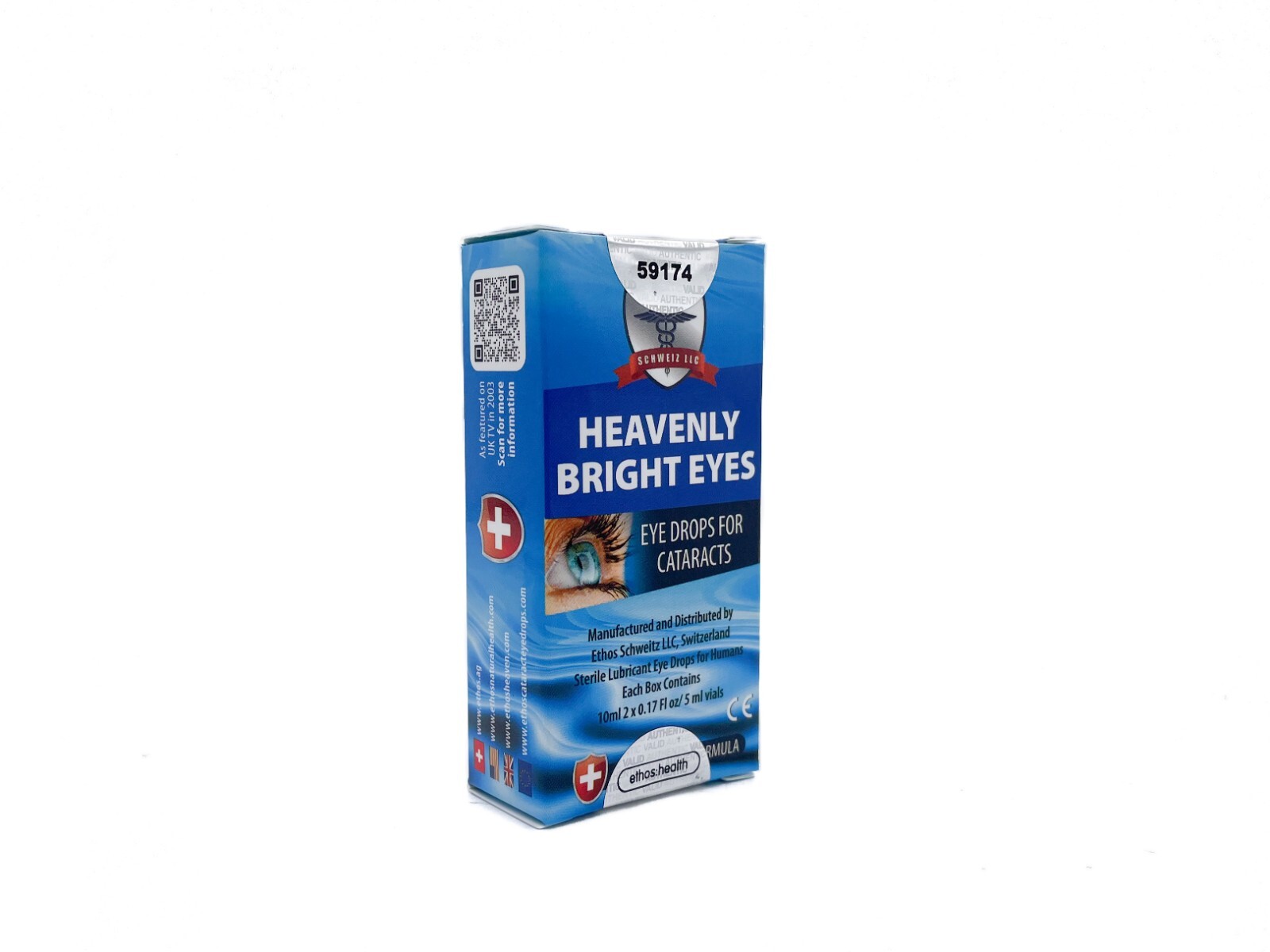 Cataracts Ethos Heavenly Bright Eyes NAC Eye Drops 3 x Boxes 30ml Free Postage