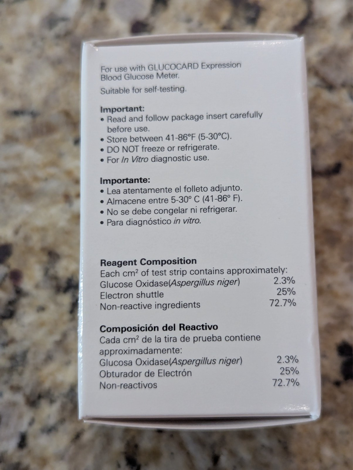 Arkray Glucocard Expression Blood Glucose Test Strips 50 count exp: 02/2027