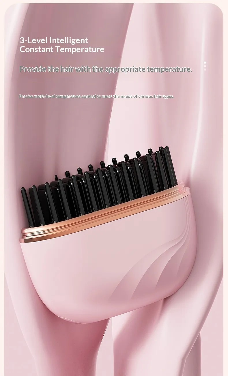 Cordless Hair Straightener Flat Iron Portable Mini Rechargeable USB Hair Styler
