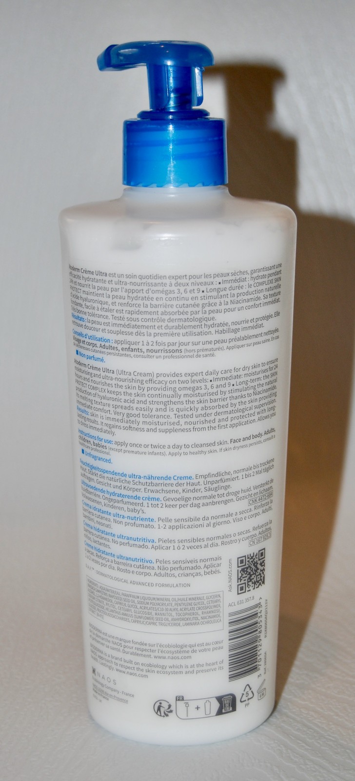 New BIODERMA Atoderm Ultra-Nourishing Cream 500mL 16.9 fl oz Exp 01/2025