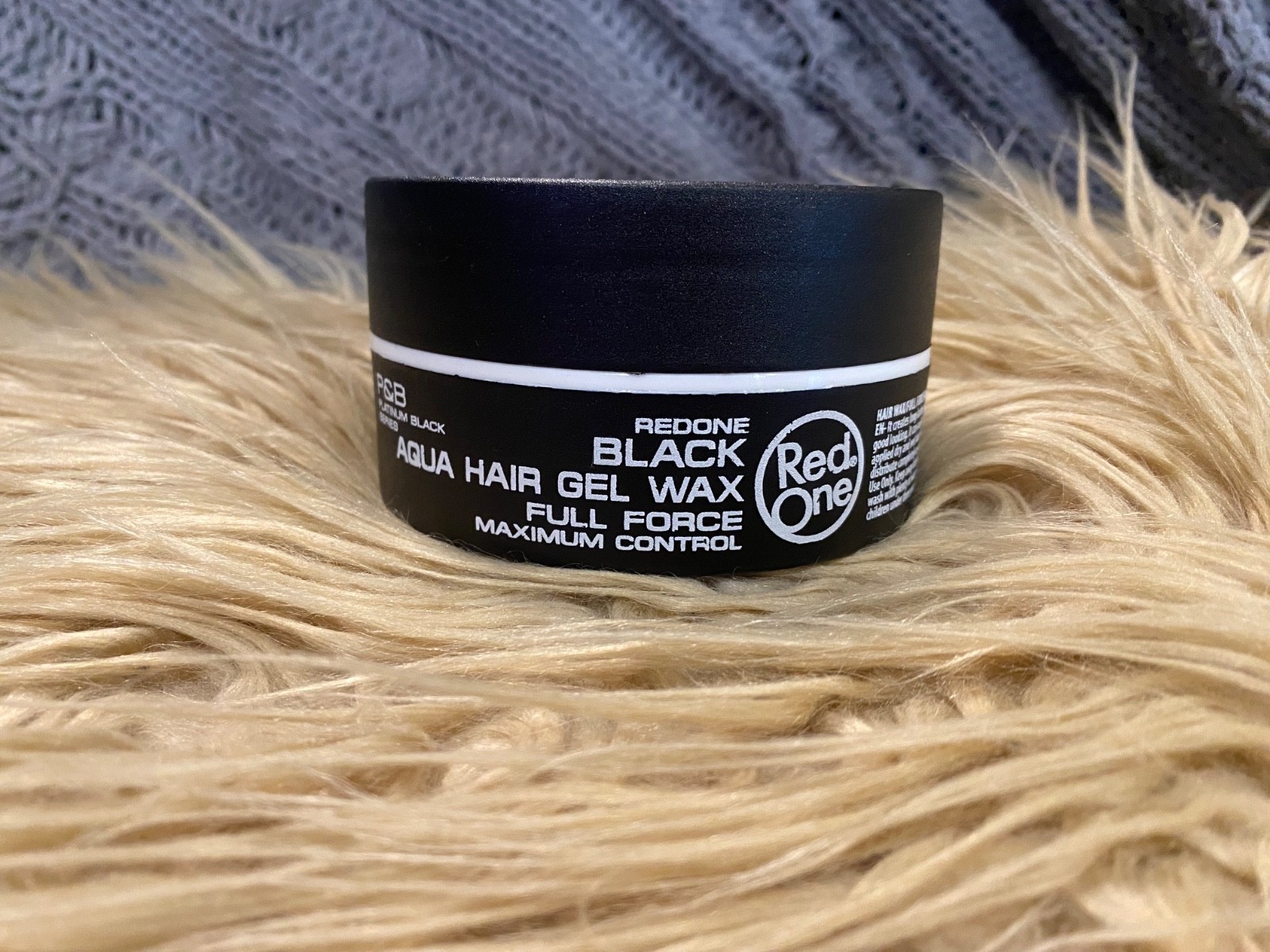RedOne Black Aqua Hair Gel Wax Full Force 150 ml (5 fl oz) Lime Scent