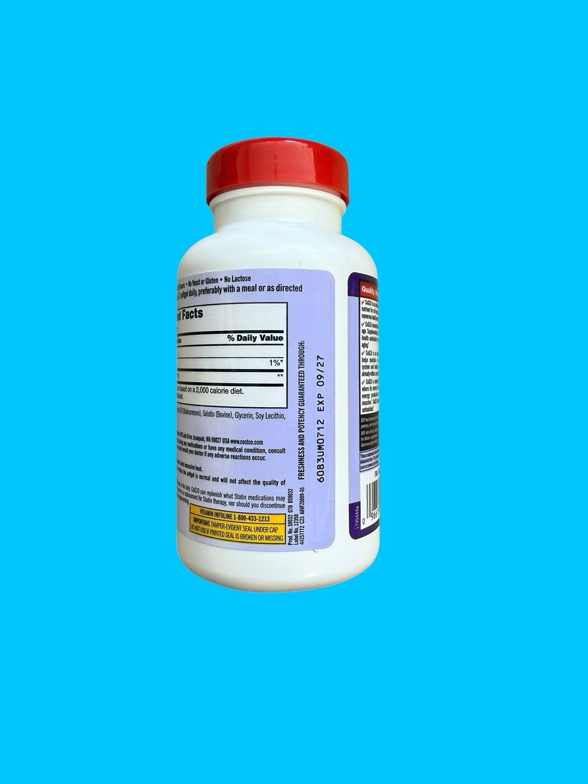 Kirkland Signature CoQ10 300mg 100 Softgels Heart Health Helps Blood Pressure