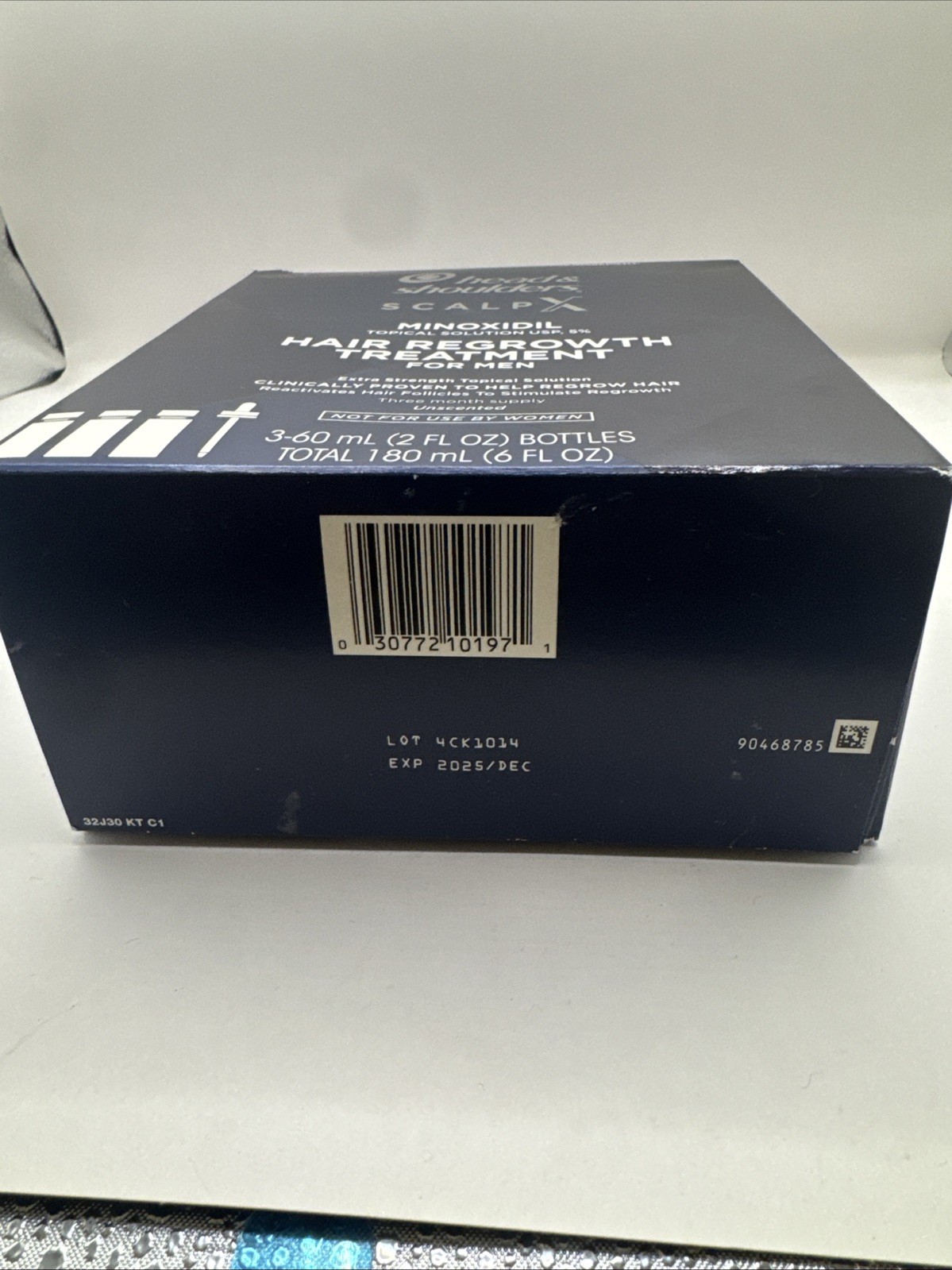 Head & Shoulders Scalp X 5% Minoxidil Hair Regrowth Treatment Mens Exp. 12/25