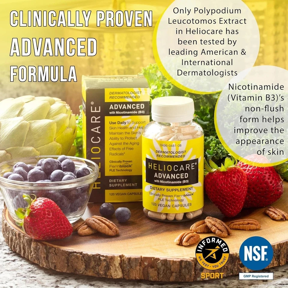 Heliocare Niacin B3 Supplement 120 Vegan