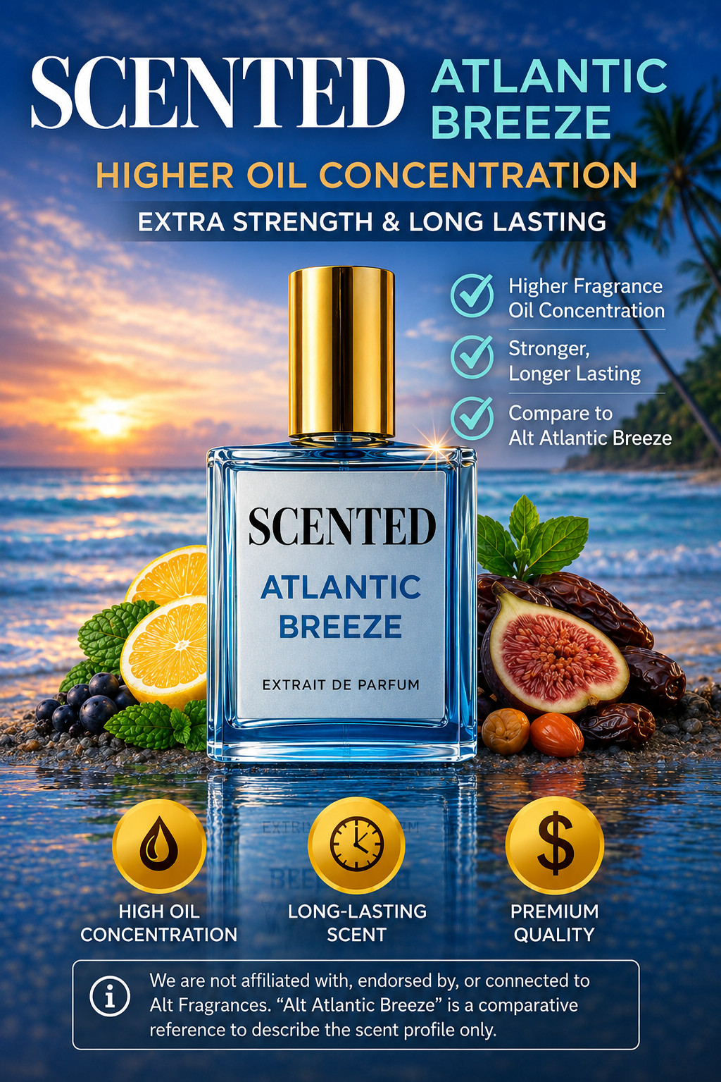 Stronger Version of Alt Atlantic Breeze 3.4 Oz / 100mL Extrait De Parfum