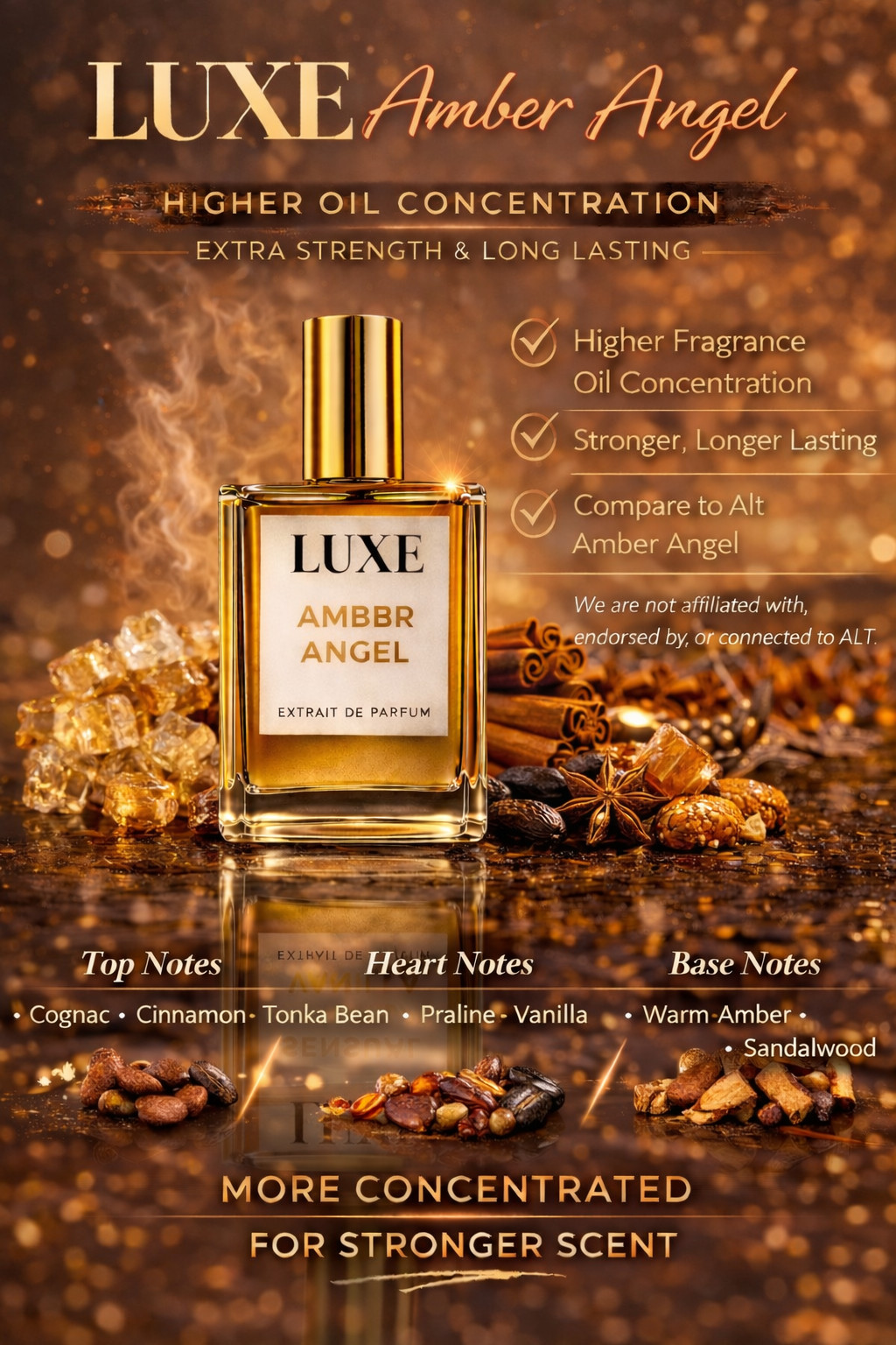 Stronger Version of ALT Amber Angel | 3.4 Oz / 100mL Longest Lasting Version