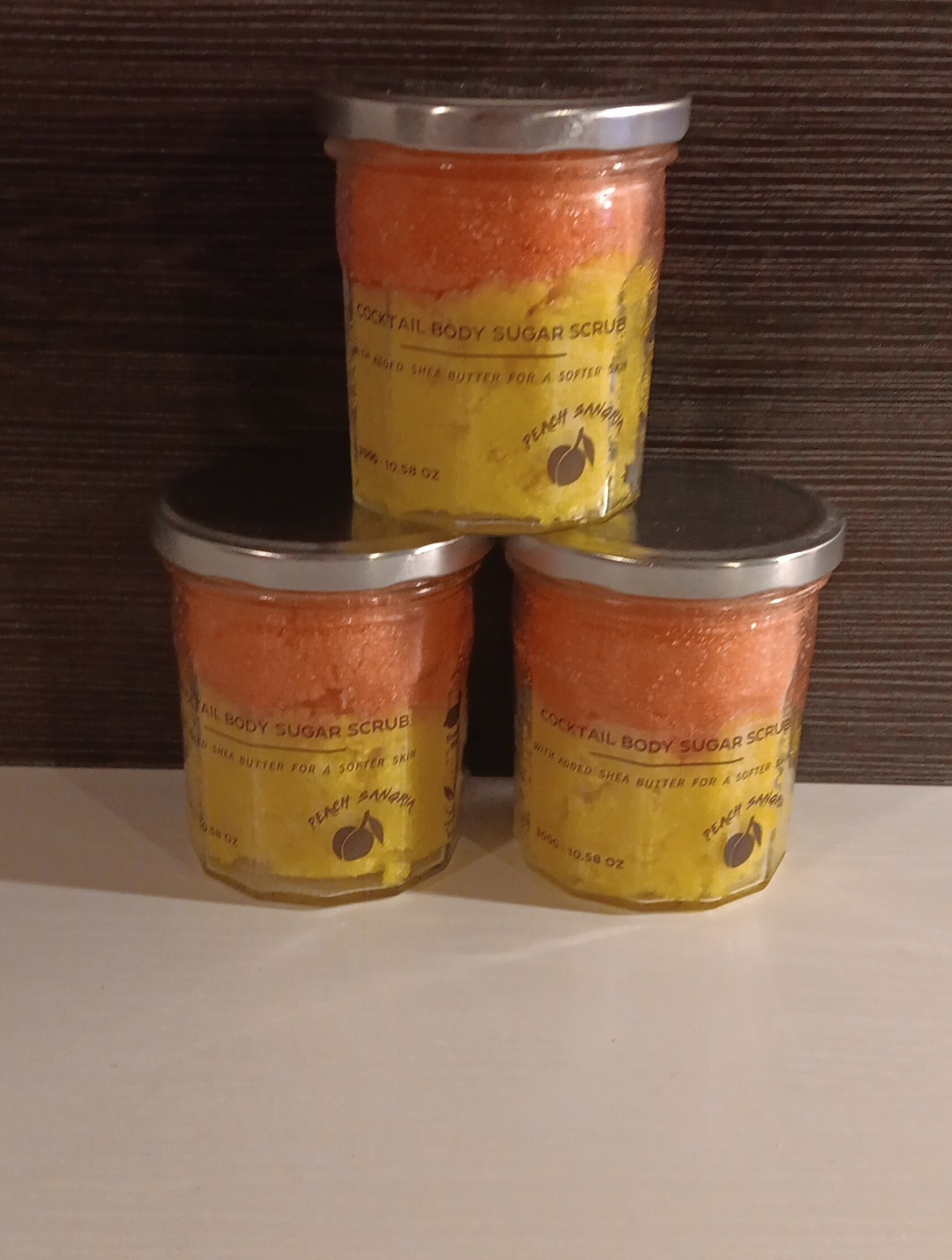 Handmade Body Scrub Peach Sangria From The United Kingdom.we Sell Luxury Soaps!!