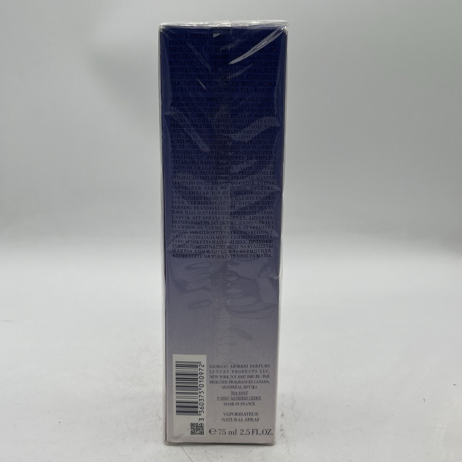 Armani Code By Giorgio Armani EDP 2.5 oz New Sealed Box See Details 2018 Formula