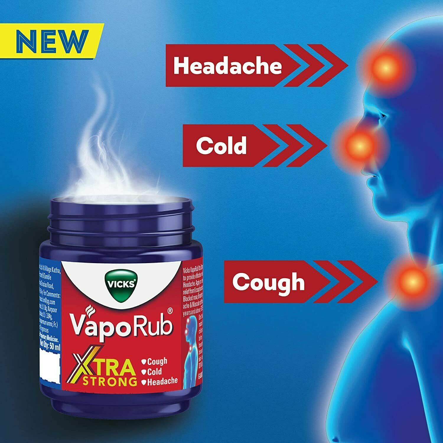 Vicks VapoRub Xtra Strong, 50 ml