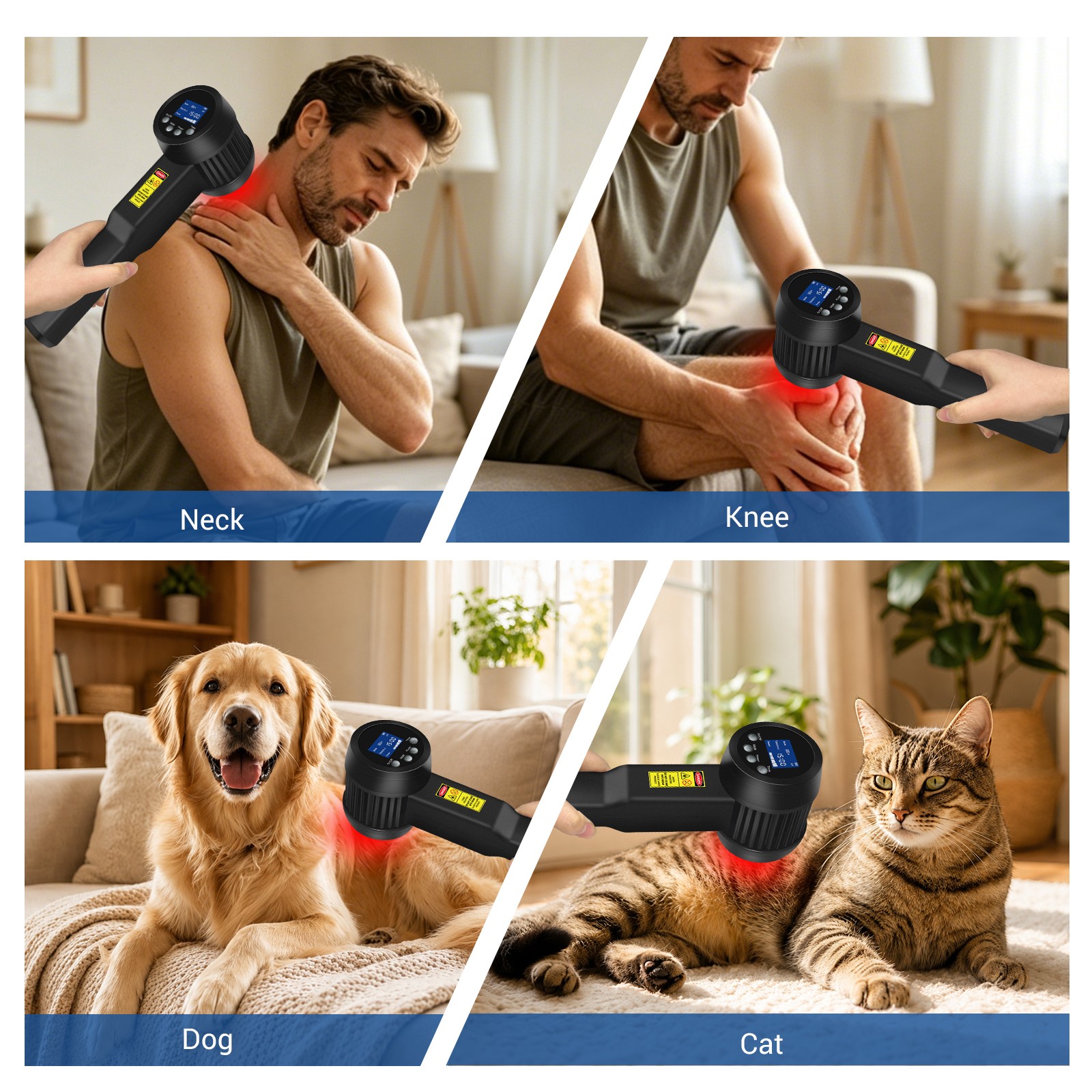 305W Super Pulsed Laser Therapy Device for Pain Relief 660nm 808nm 905nm Home