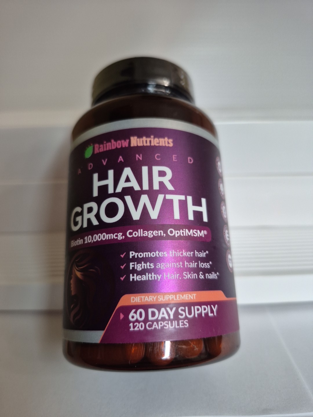 Advanced Hair Growth 60 days supply – Biotin 10,000 mcg, Collagen + more New