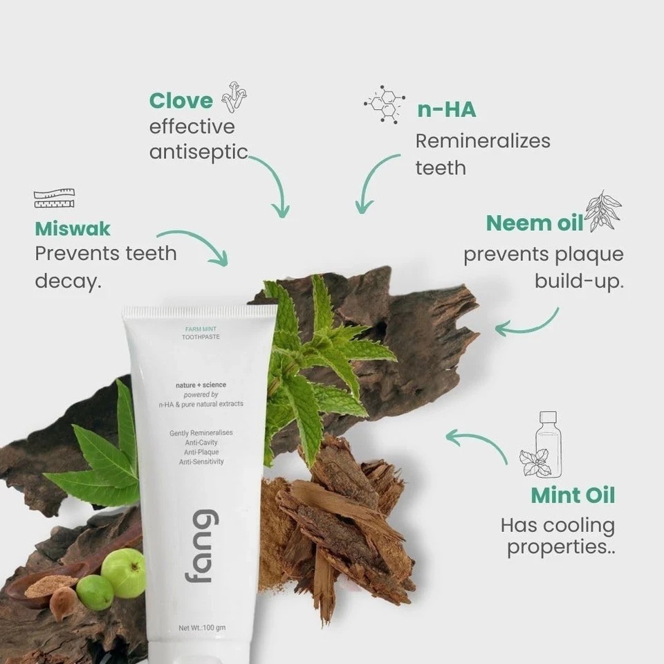 Fang Farm Mint and Forest Essence Toothpaste Combo Pack – (120g X 4)