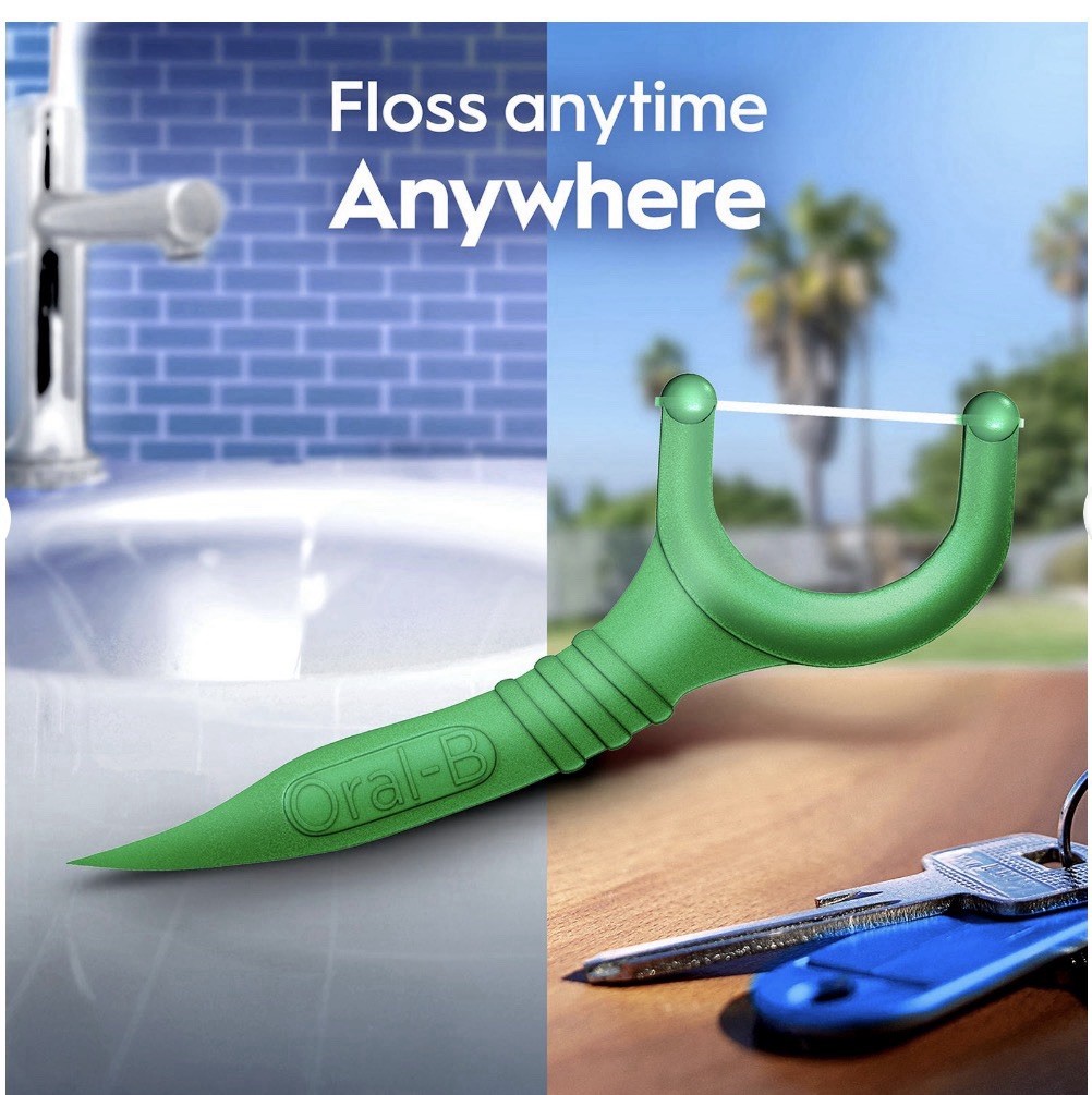 Oral-B Glide Scope Outlast Dental Floss Picks, Mint, 300 ct