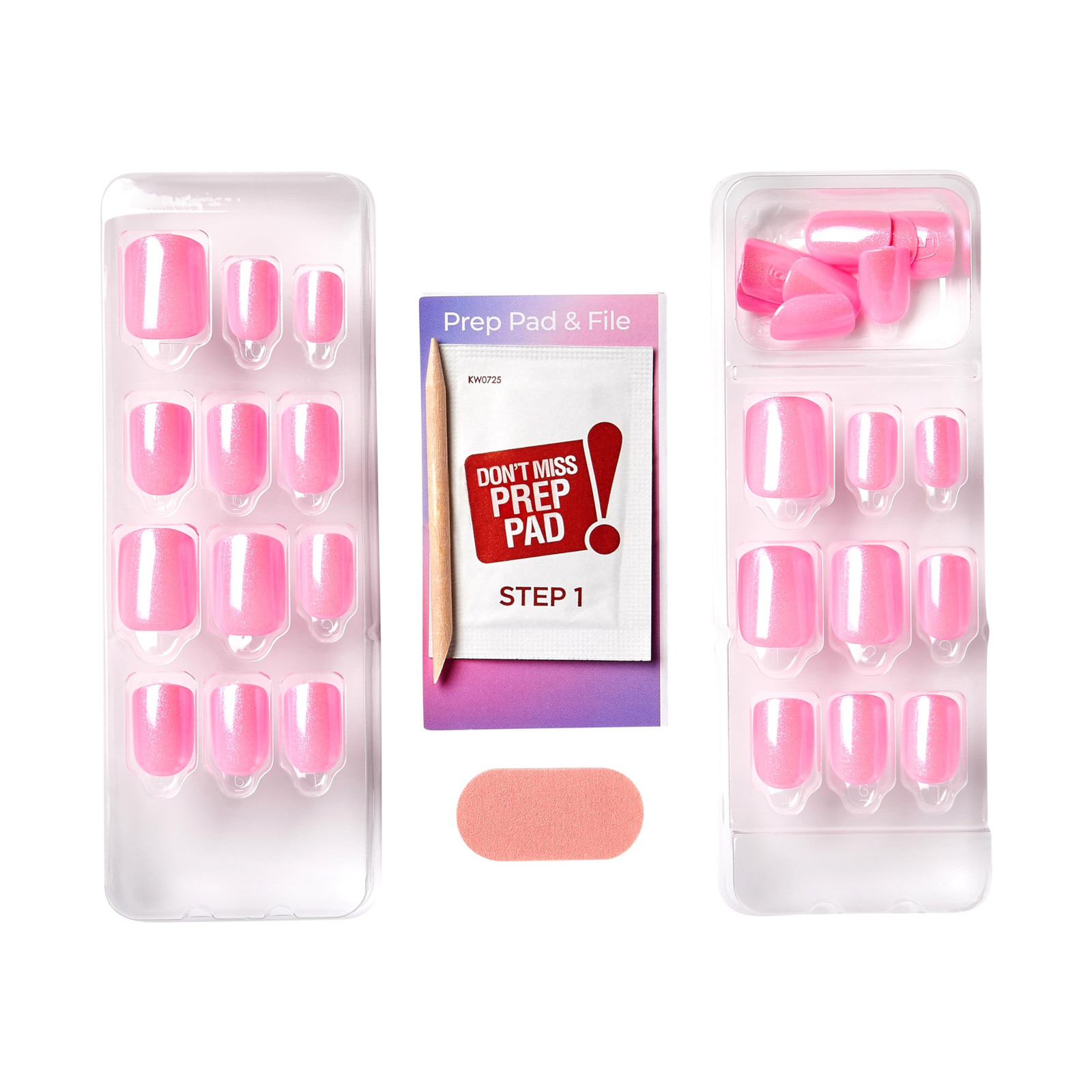 imPRESS ColorFX Press On Nails Pack of 30 Light Pink No Glue Easy to Apply