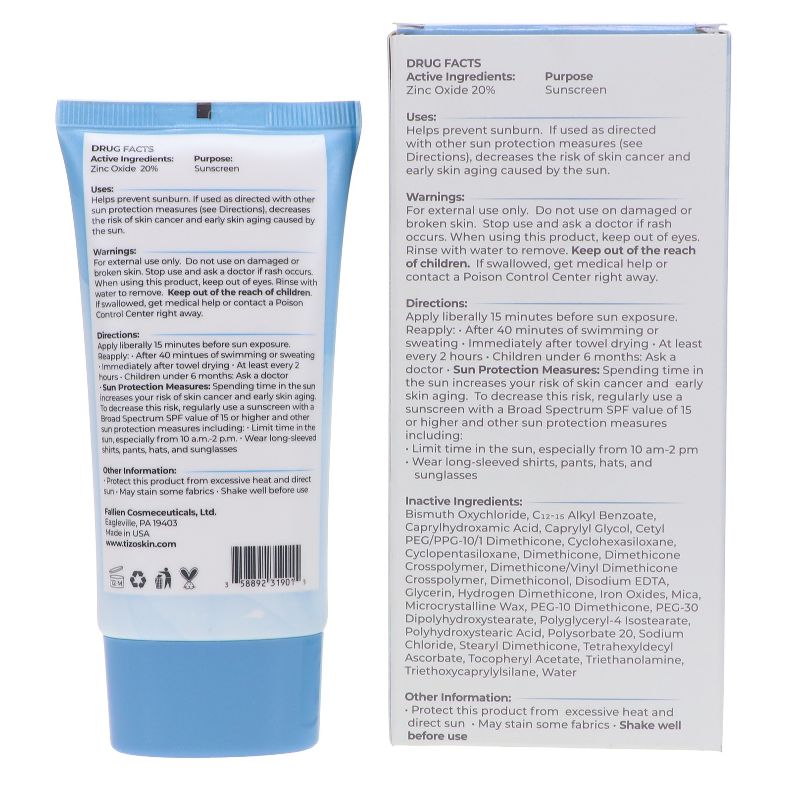 TIZO Age Defying Fusion tinted Ultra Zinc Body & Face Sunscreen SPF 40 3.5 oz