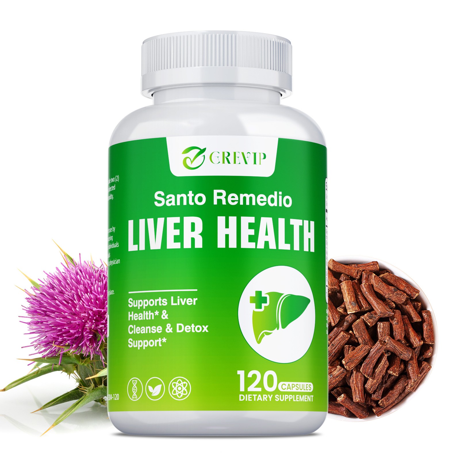 Liver Health Supplement 120pcs – Colon Cleanse,Promotes Digestion and Absorption