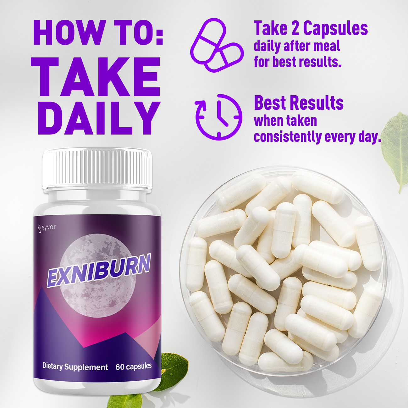 (2 Pack) Exniburn Advanced Energy & Fitness Max Supplement Exni Burn 120 Capsule
