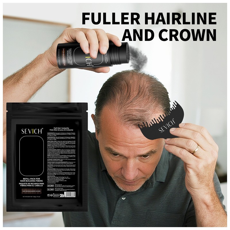 SEVICH Hair Building Fiber Hair Loss Concealer Refill Pack 25g 50g 100g FROM USA