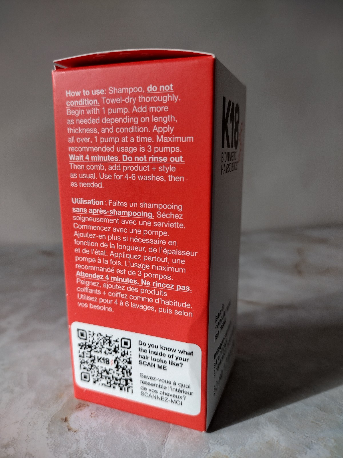 K18 Biomimetic Hairscience Leave-in Molecular Repair Hair Mask 50ml NEW & SEALED