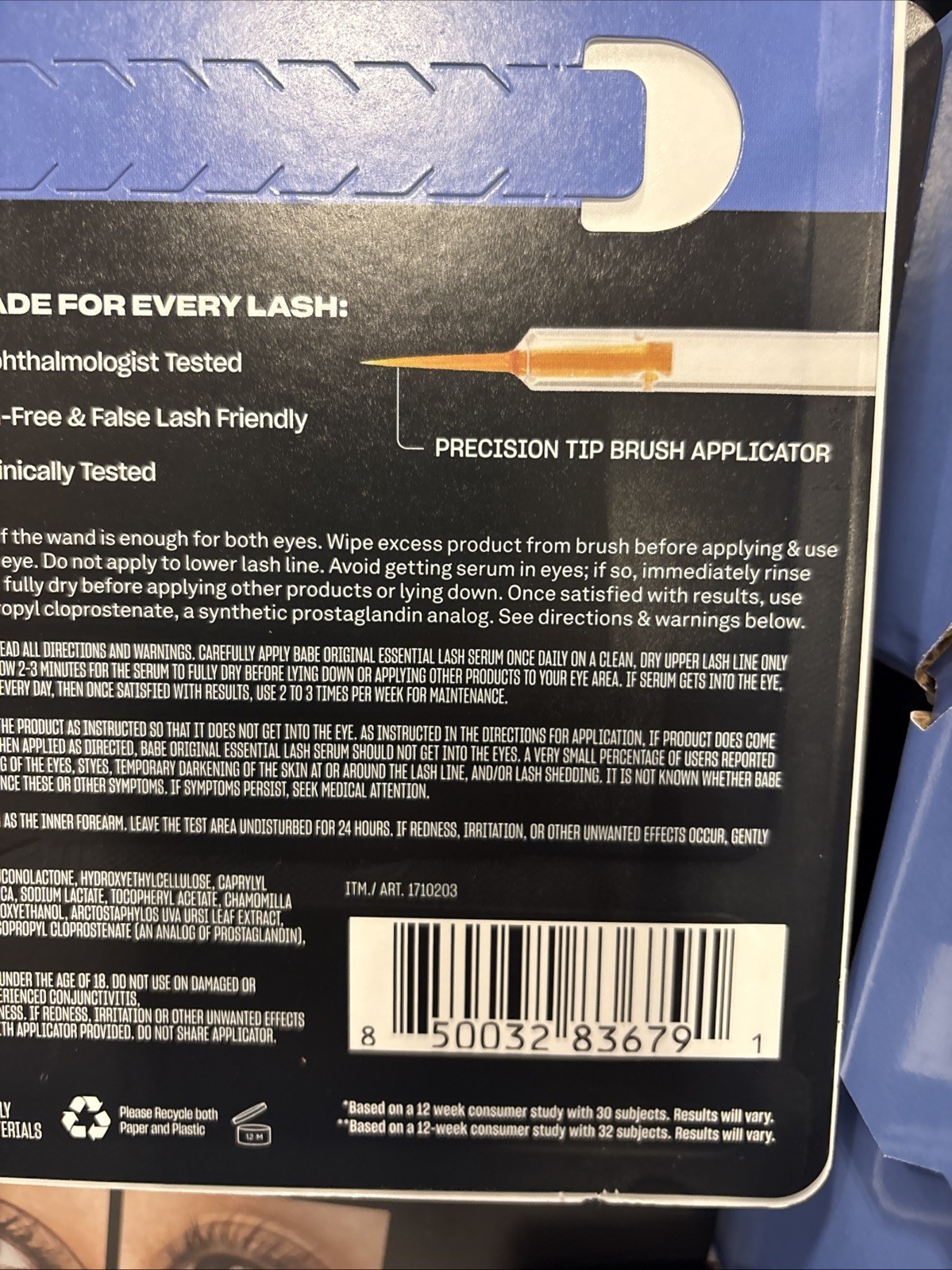 BABE ORIGINAL Essential Eyelash serum 0.07 fl oz/2ml 6 Month Supply