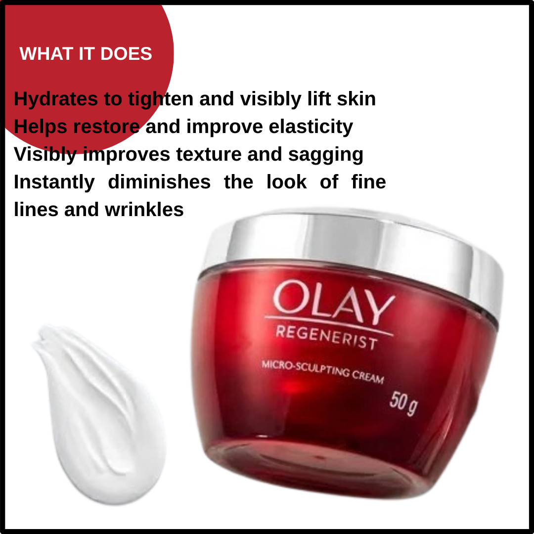 Olay Regenerist Micro-Sculpting Cream Anti Aging Moisturizer 1.7oz (50g)