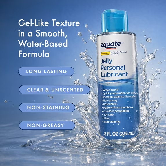 Equate Jelly Personal Lubricant, 8 Fl Oz