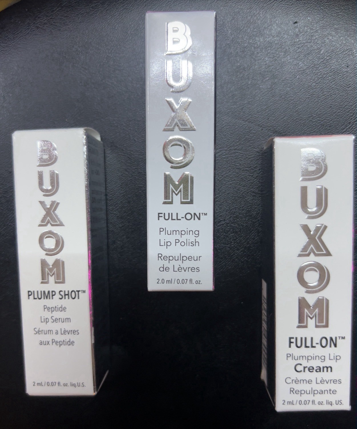 3 Pack Buxom FULL-ON Plumping Lip Cream, Lip Polish& Lip Serum
