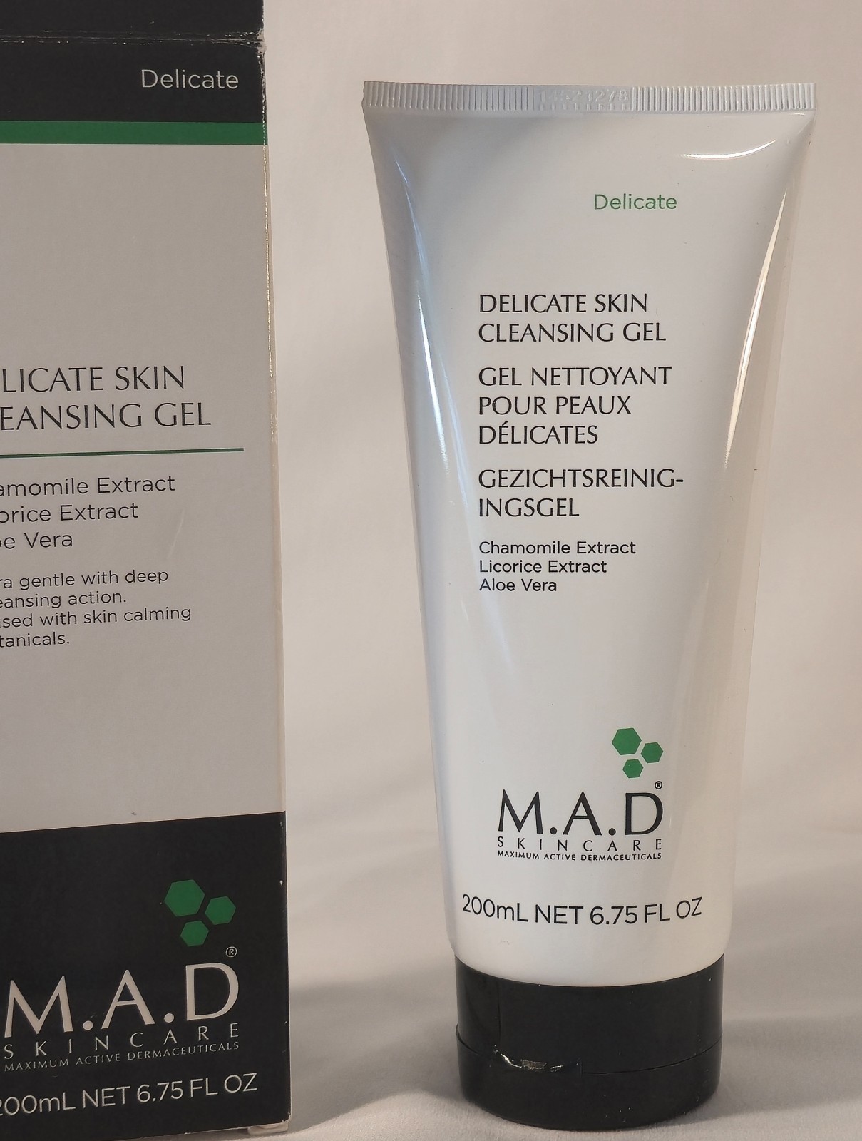 Expired 05/24 M.A.D Skincare Delicate Skin Cleansing Gel-NIB-6.75 Fl. Oz-Sealed