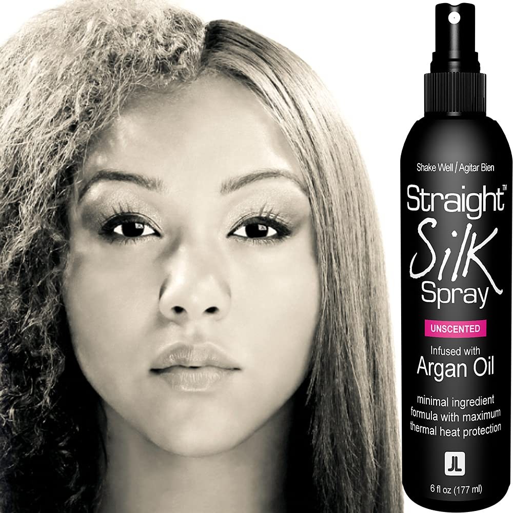 Straight Silk Spray with Moroccan Argan Oil Thermal Protector Spray | Hair St…