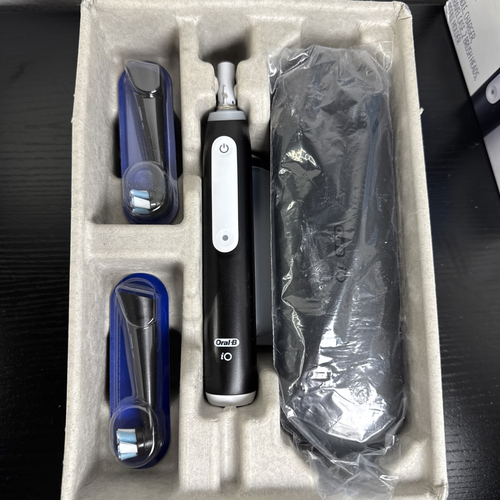 Oral-B iO Series 3 Limited Electric Toothbrush Black w/ 2 Brush Heads Open Box