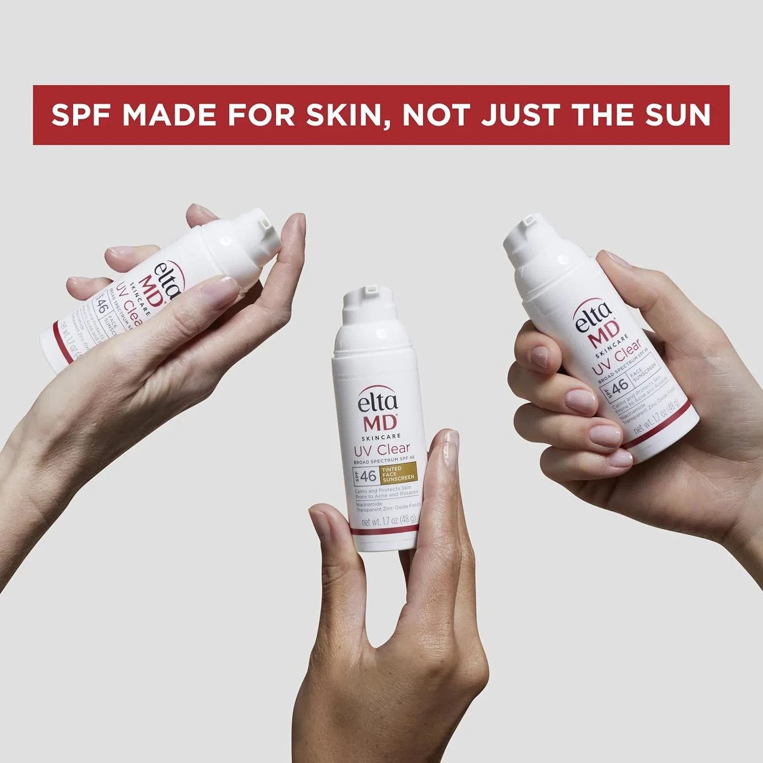 Elta MD UV Clear TINTED Face Sunscreen SPF 46 | Oil-free 1.7oz Pump