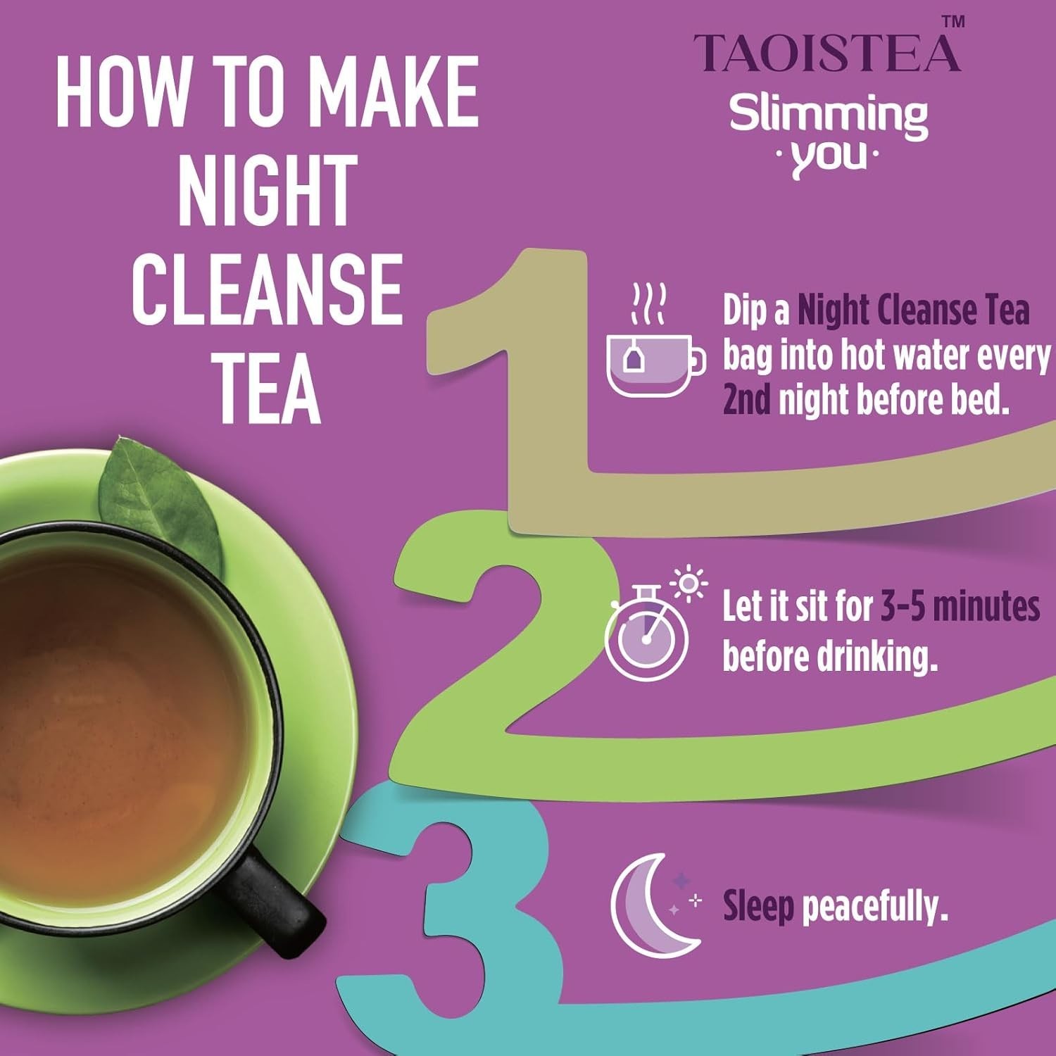 Natural Herbal Detox Tea for 14 Days: Energizing Morning & Gentle Night Cleanse