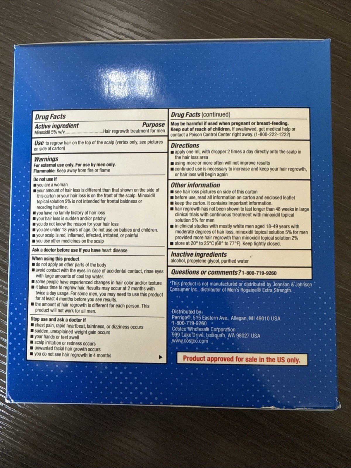 Kirkland Minoxidil 5% Extra Strength Men 6 Month Supply Hair Regrowth EXP 12/27