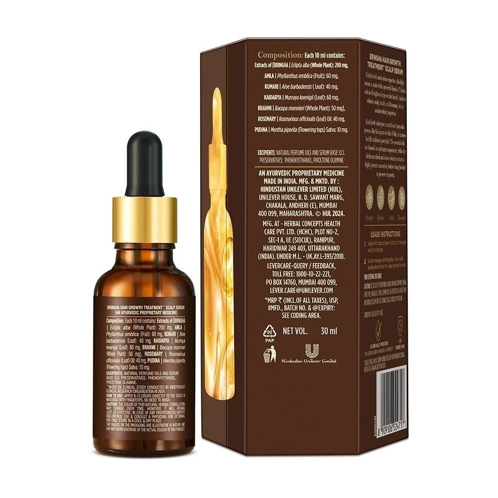 Indulekha Bringha Hair Growth Treatment Scalp Serum ,30ml